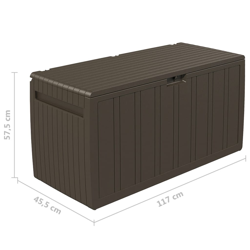 Cushion Box Brown 117x45.5x57.5 cm 270 L