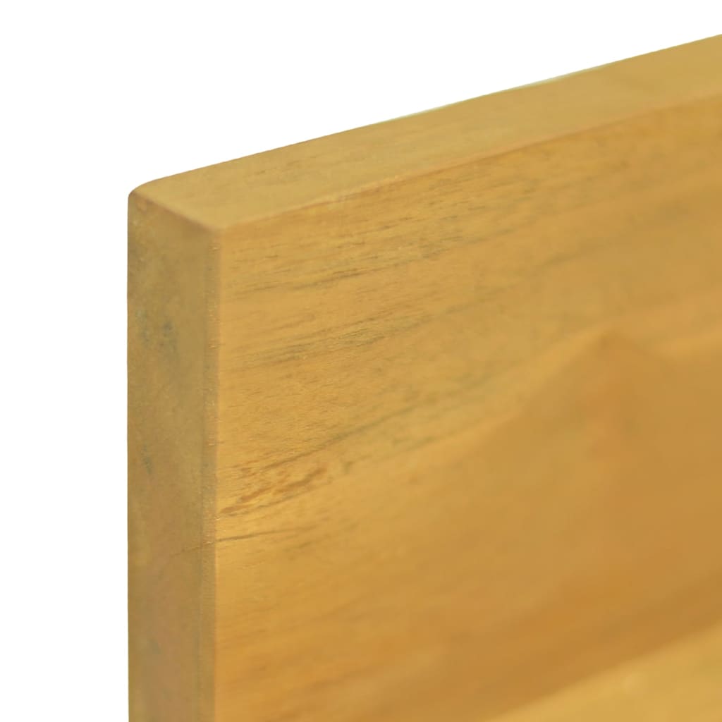 Wall Shelves 2 pcs 110x10x10 cm Solid Wood Teak