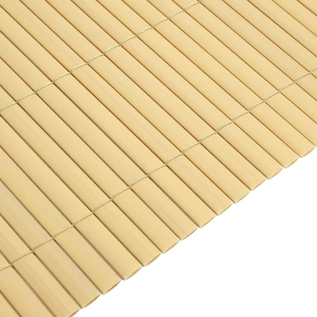 Double-Sided Garden Fence 110x400 cm Yellow