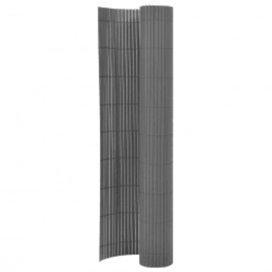 vidaXL Double-Sided Garden Fence 110x400 cm Grey