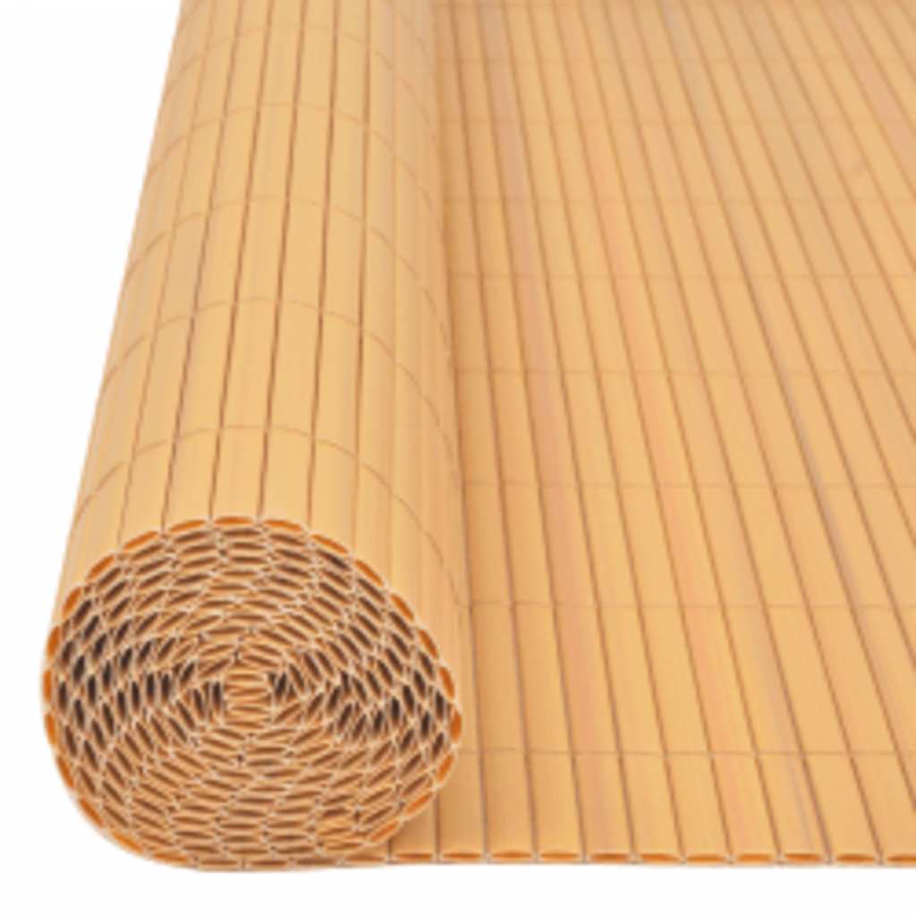 Double-Sided Garden Fence 110x500 cm Yellow