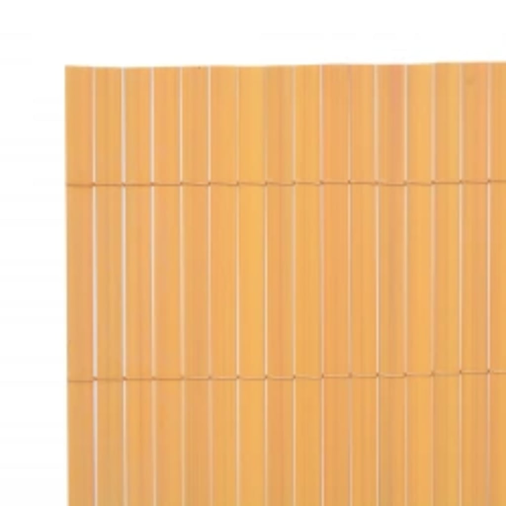 Double-Sided Garden Fence 110x500 cm Yellow