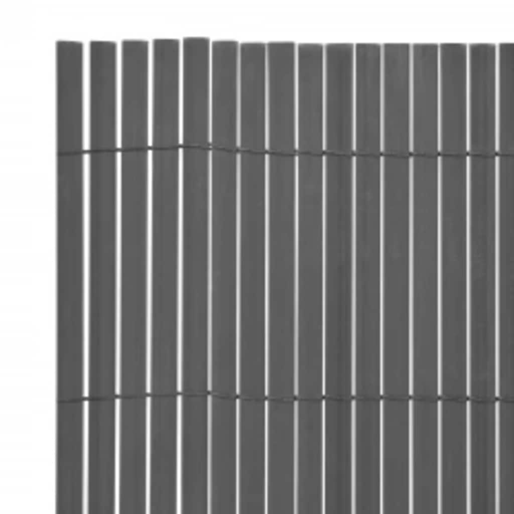 Double-Sided Garden Fence 110x500 cm Grey