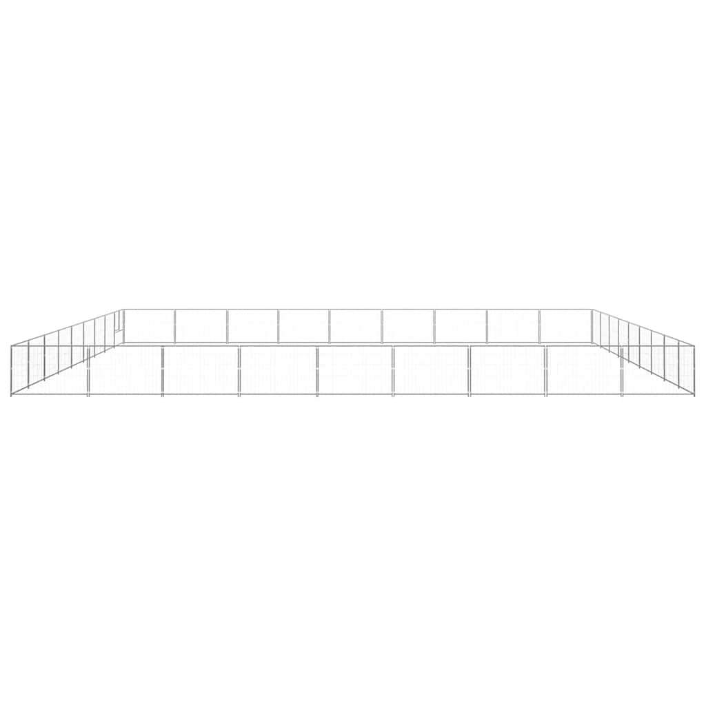 Dog Kennel Silver 81 m² Steel