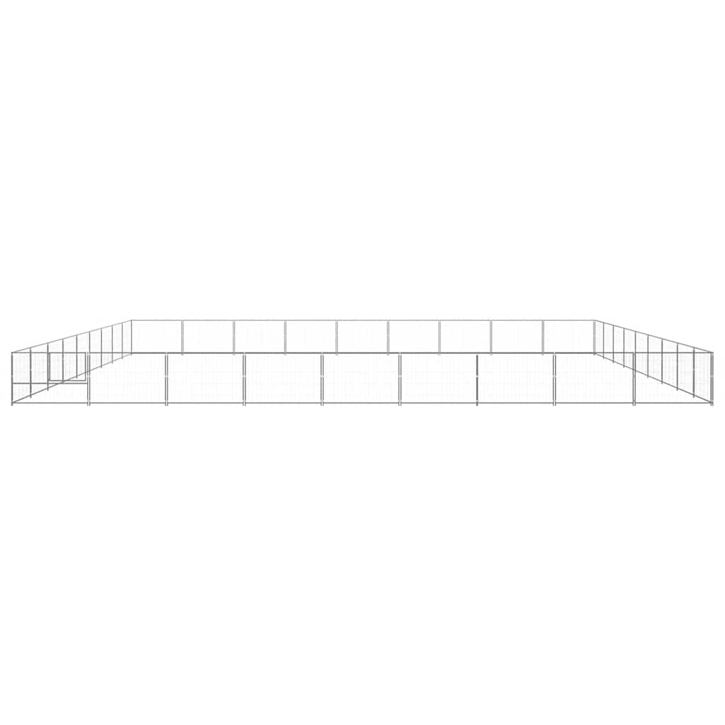 Dog Kennel Silver 81 m² Steel