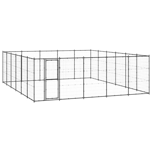 Outdoor Dog Kennel Steel 36.3 m²