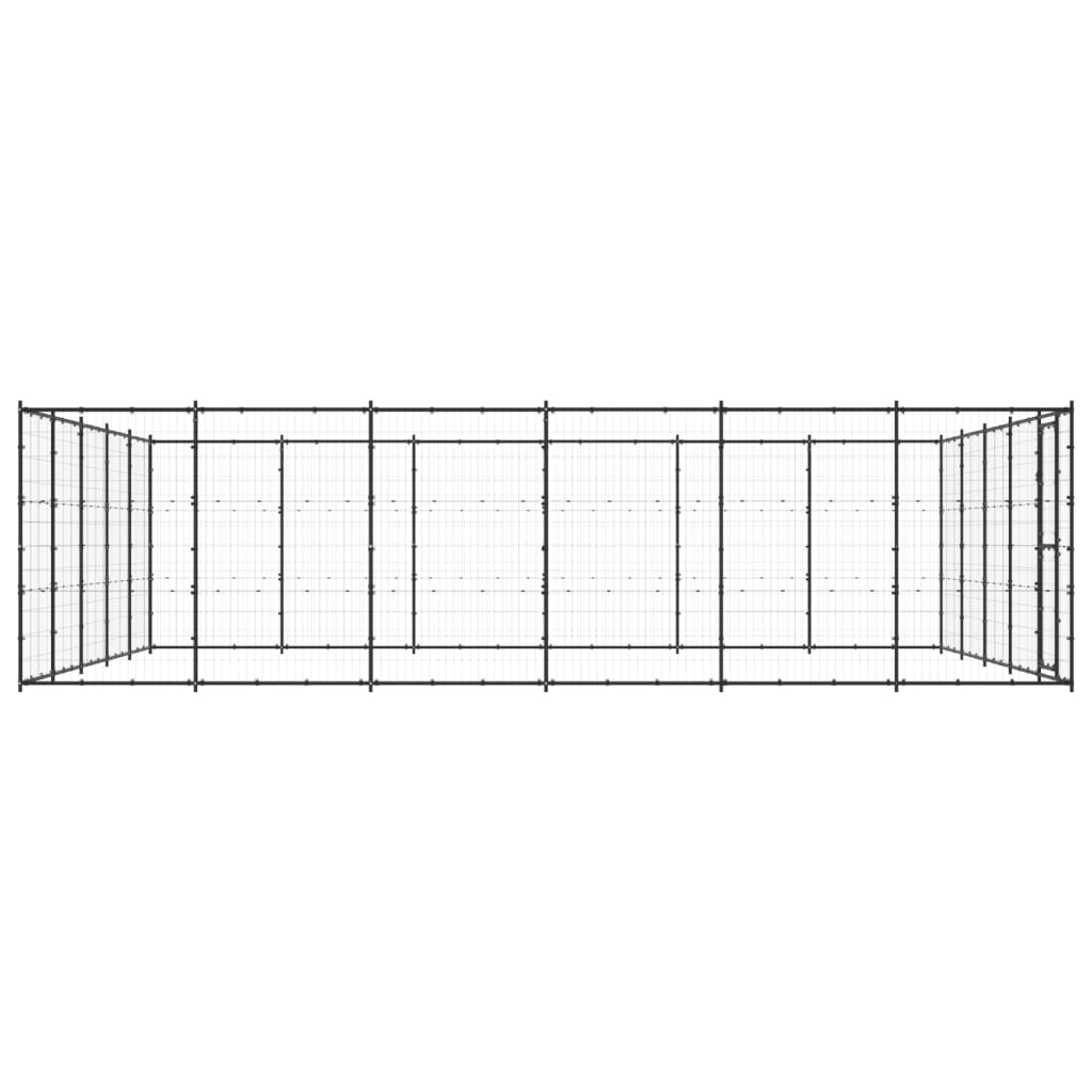 Outdoor Dog Kennel Steel 36.3 m²