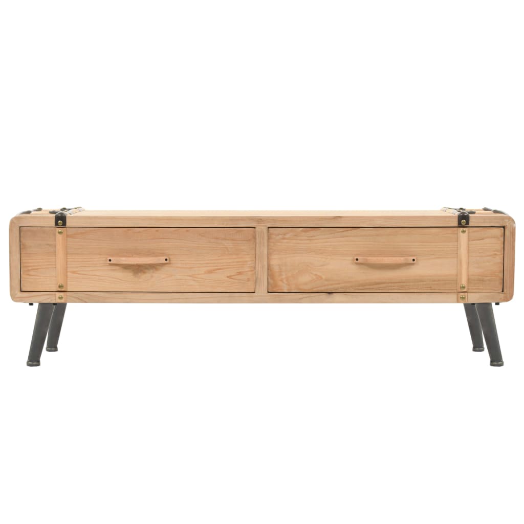 vidaXL TV Cabinet 110x33x35 cm Solid Firwood