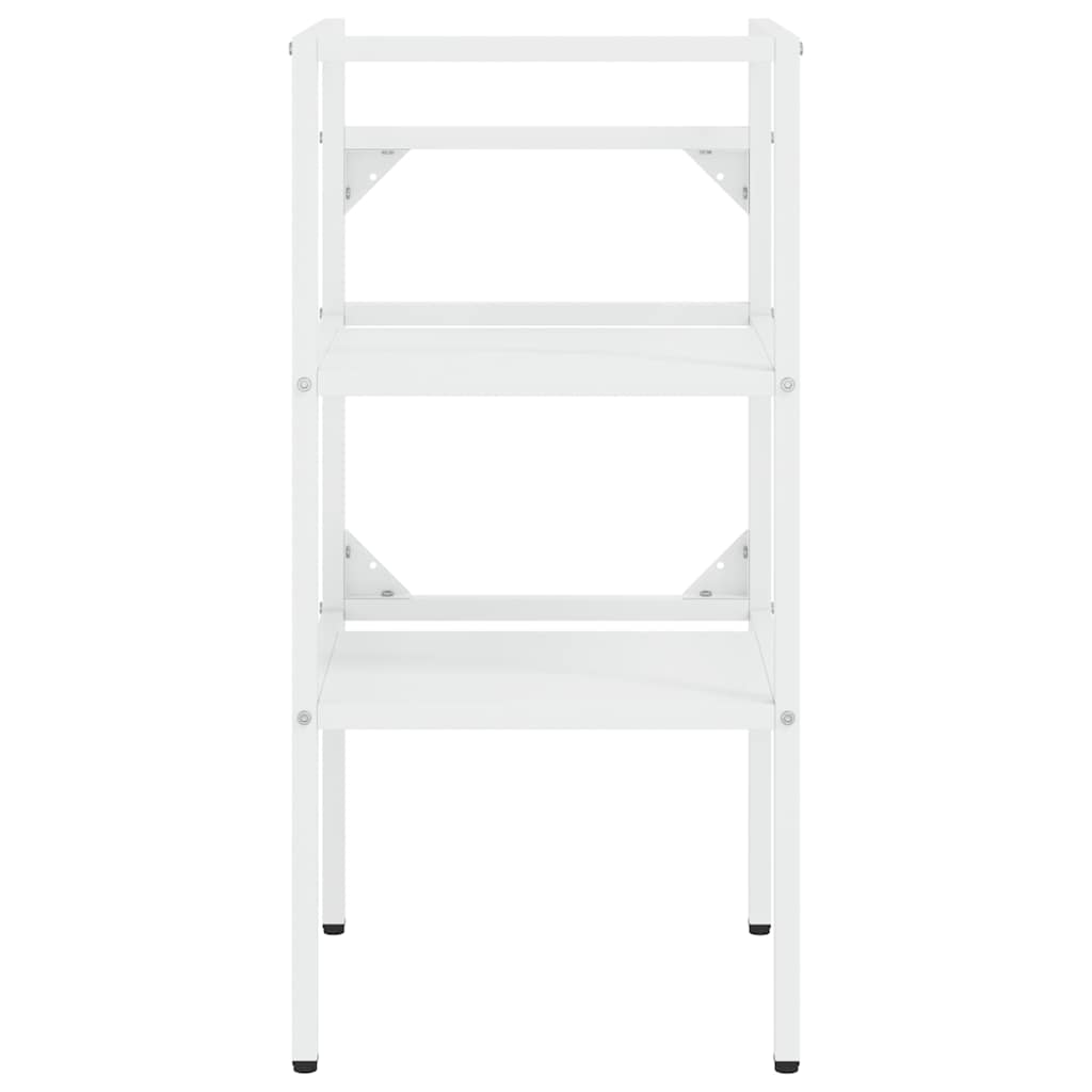 338484 vidaXL Bathroom Washbasin Frame White 40x38x83 cm Iron
