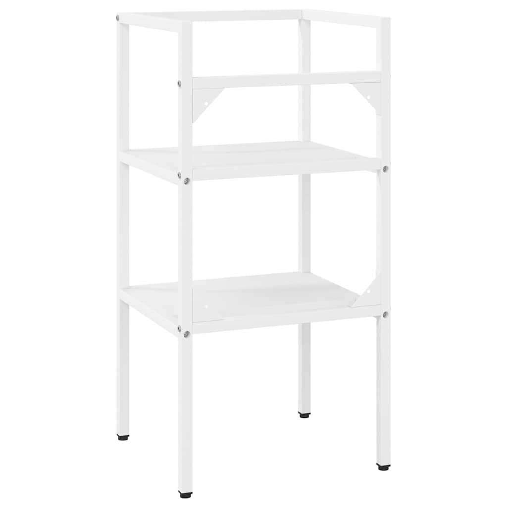 338484 vidaXL Bathroom Washbasin Frame White 40x38x83 cm Iron