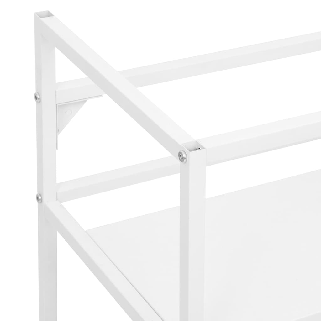 338484 vidaXL Bathroom Washbasin Frame White 40x38x83 cm Iron
