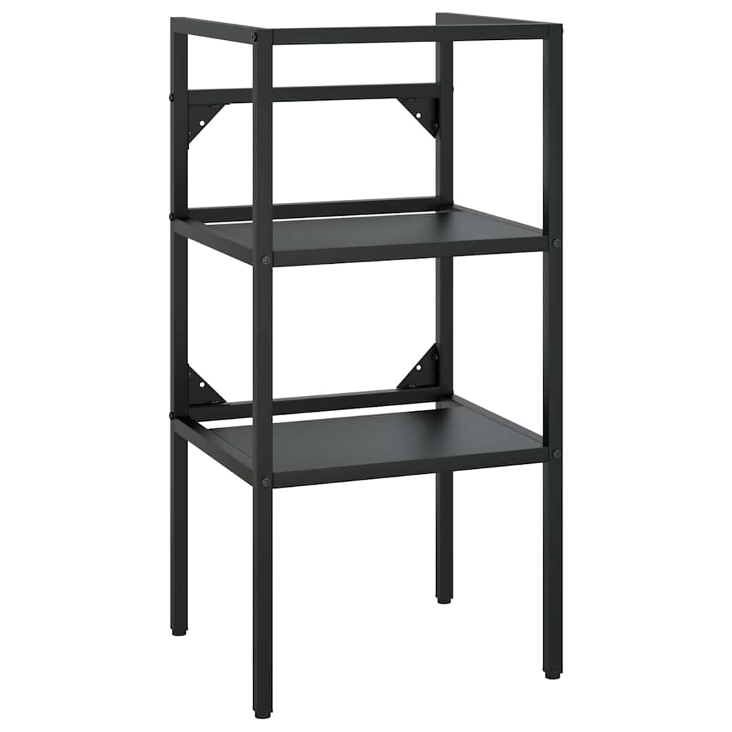 338487 vidaXL Bathroom Washbasin Frame Black 40x38x83 cm Iron