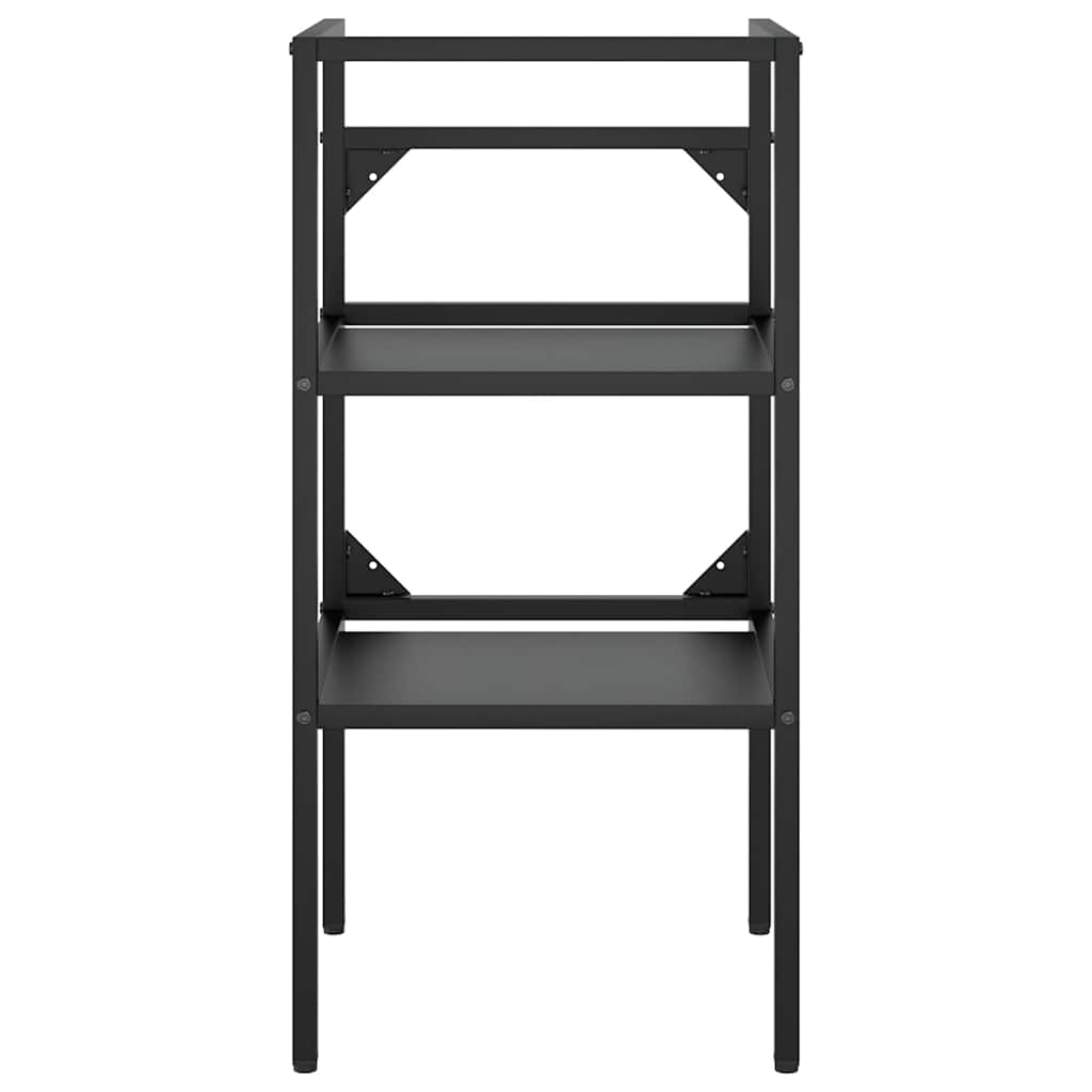 Bathroom Washbasin Frame Black 40x38x83 cm Iron