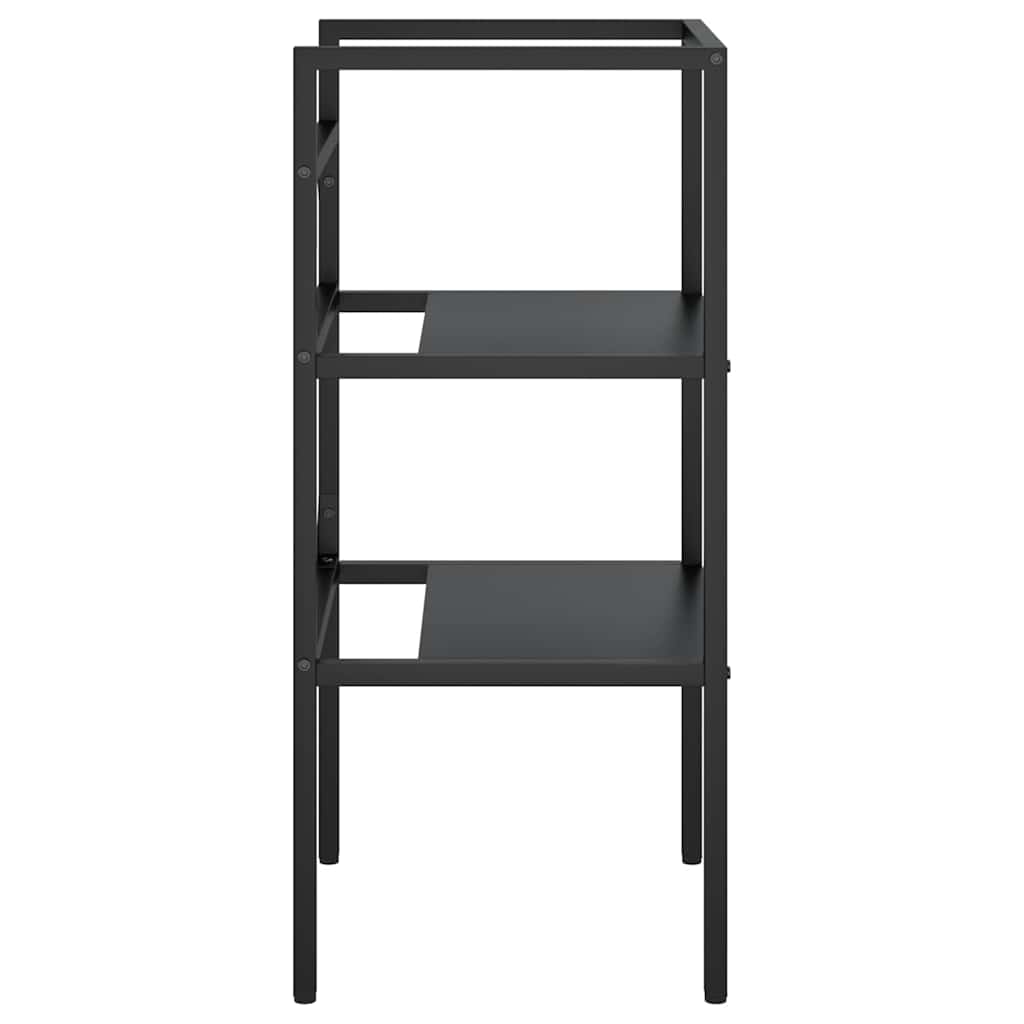 338487 vidaXL Bathroom Washbasin Frame Black 40x38x83 cm Iron
