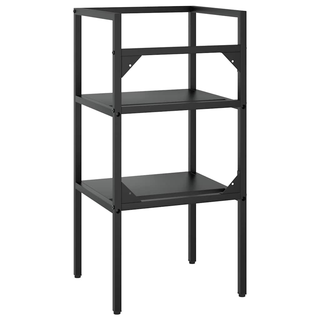 338487 vidaXL Bathroom Washbasin Frame Black 40x38x83 cm Iron