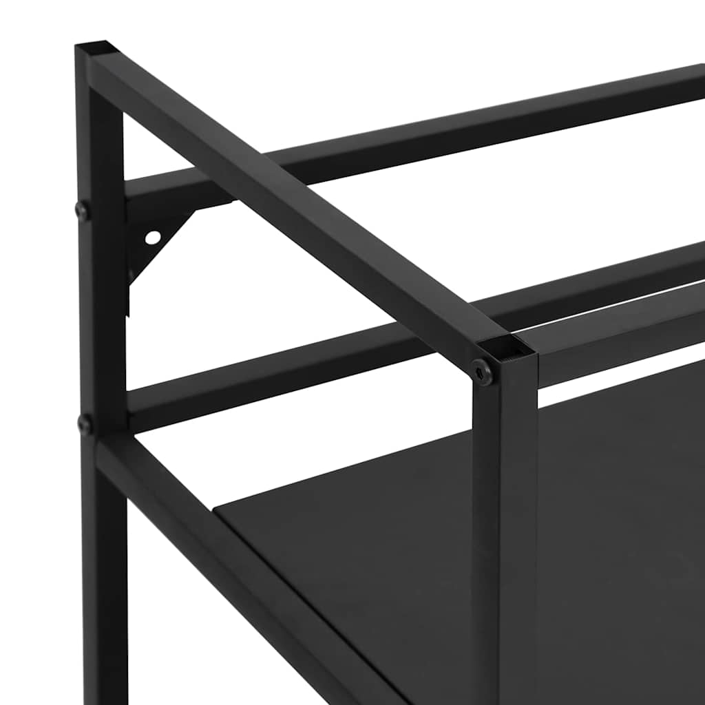 338487 vidaXL Bathroom Washbasin Frame Black 40x38x83 cm Iron