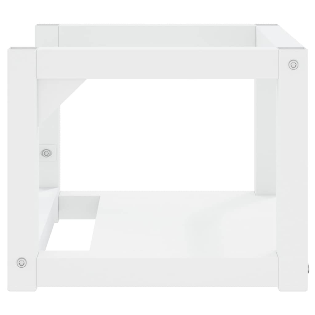 338490 vidaXL Wall-mounted Bathroom Washbasin Frame White 40x38x31 cm Iron