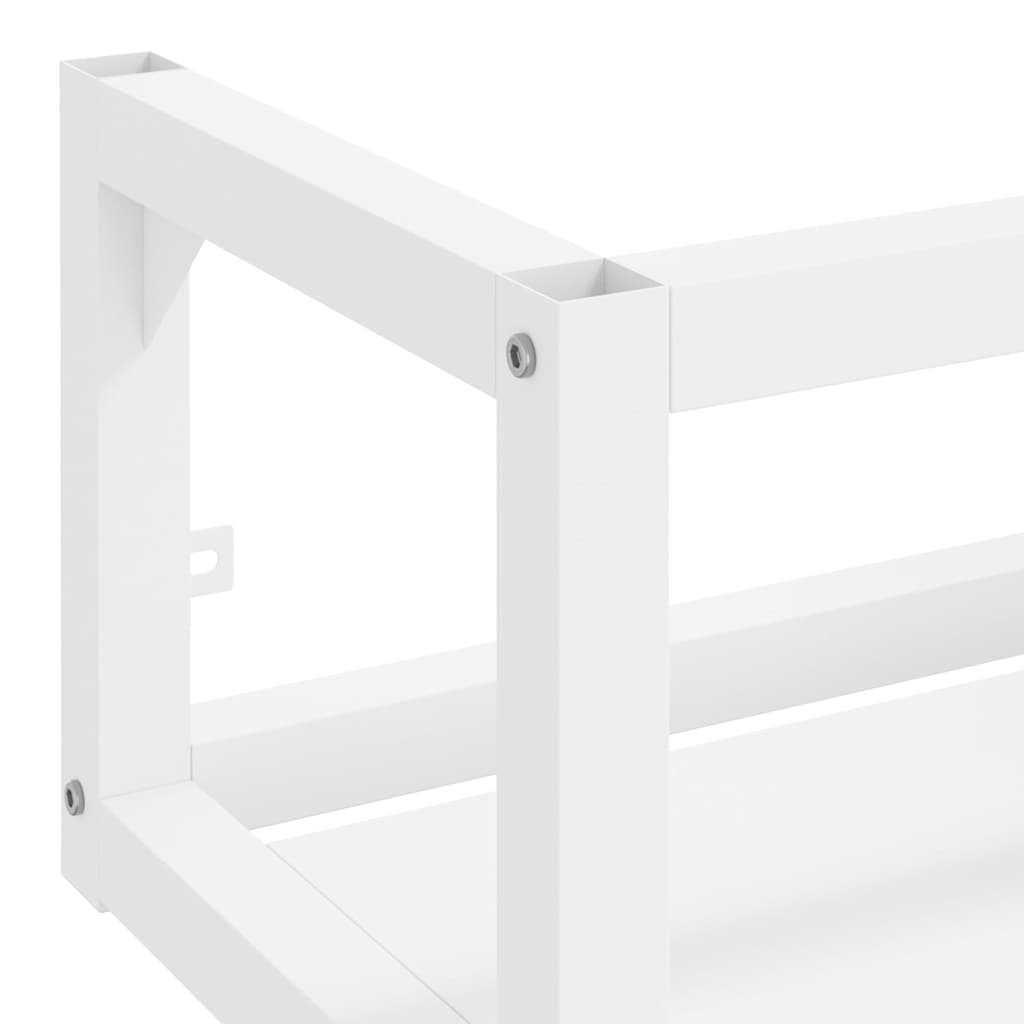 338490 vidaXL Wall-mounted Bathroom Washbasin Frame White 40x38x31 cm Iron