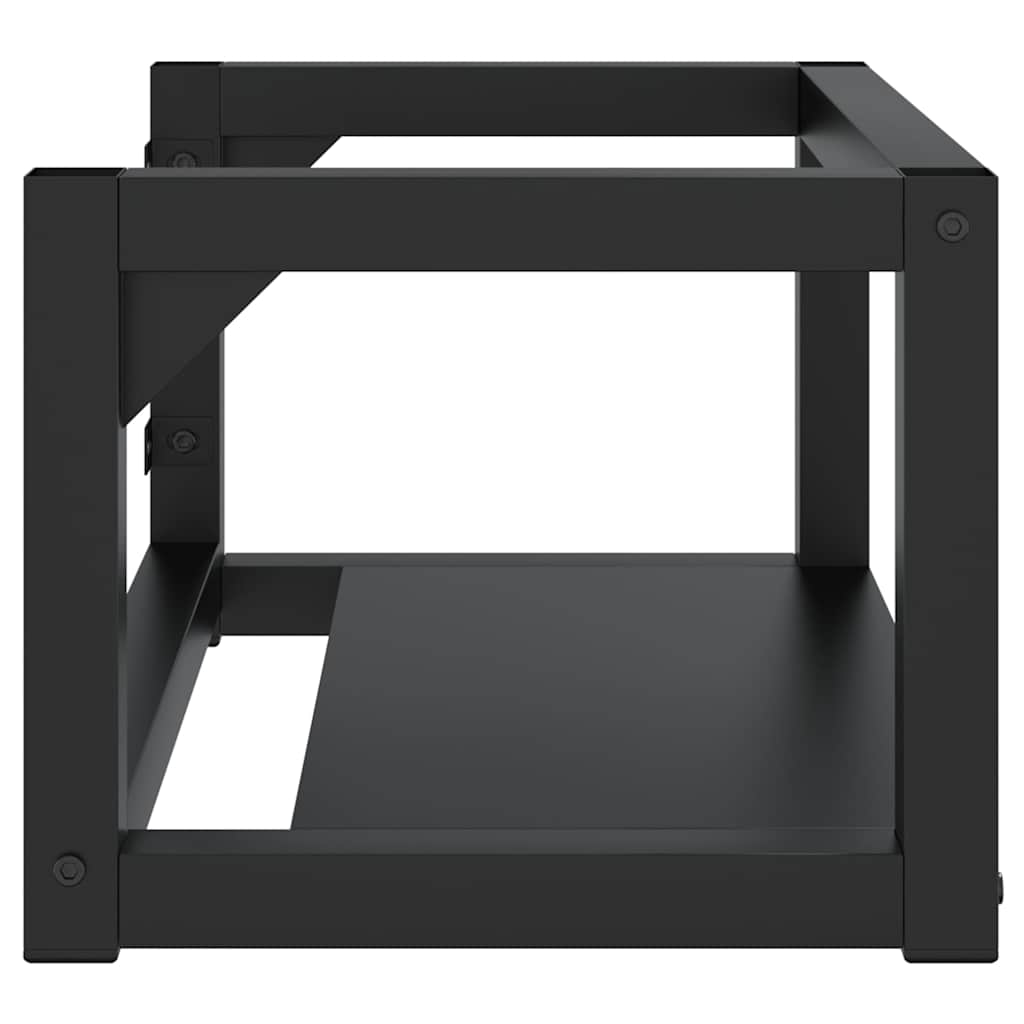338494 vidaXL Wall-mounted Bathroom Washbasin Frame Black 59x38x31 cm Iron