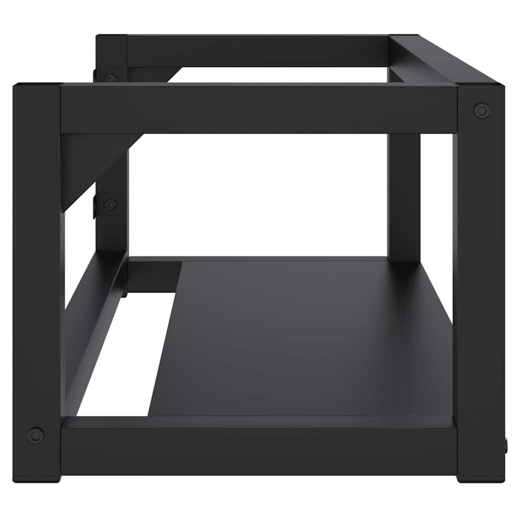 338495 vidaXL Wall-mounted Bathroom Washbasin Frame Black 79x38x31 cm Iron