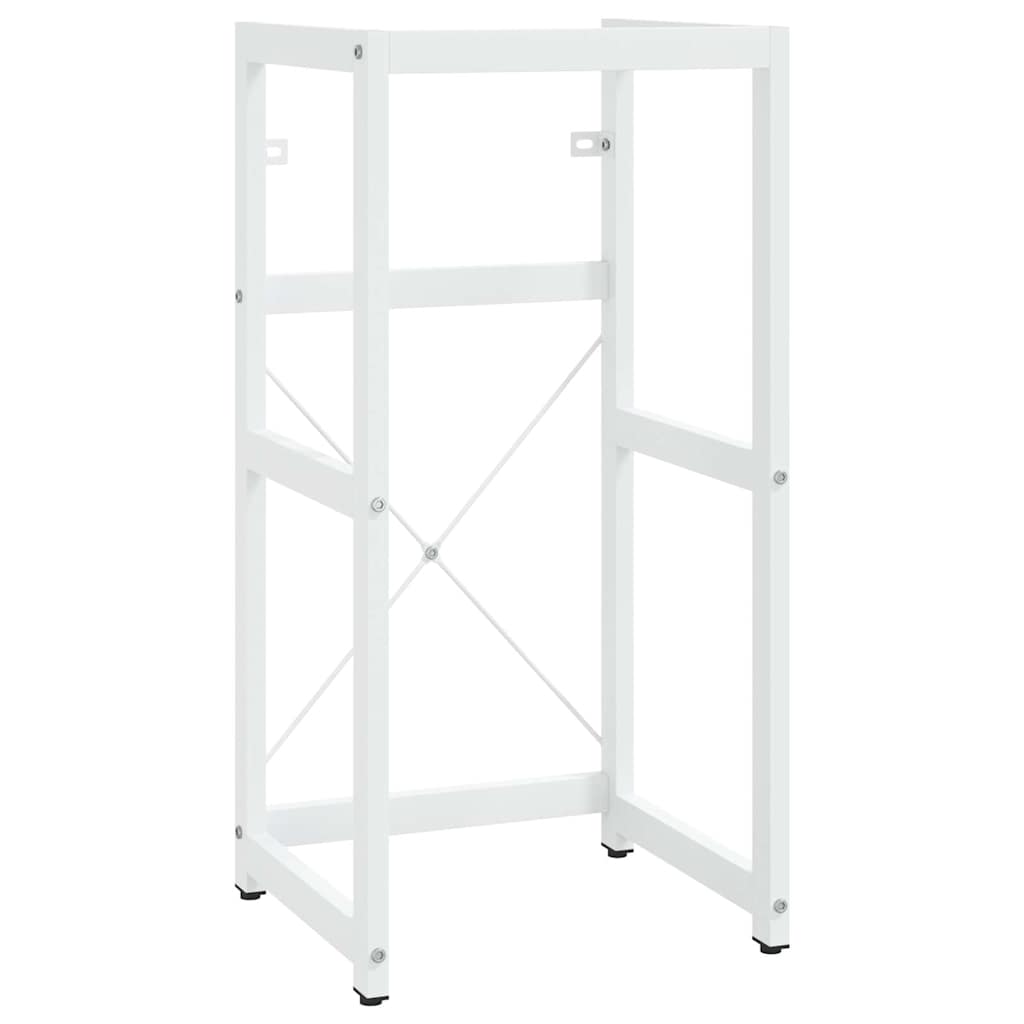 338496 vidaXL Bathroom Washbasin Frame White 40x38x83 cm Iron