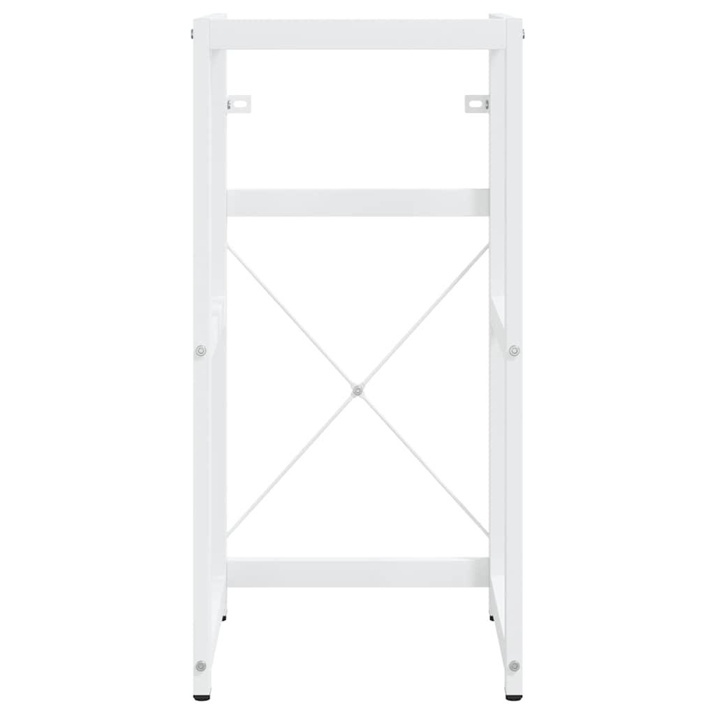 338496 vidaXL Bathroom Washbasin Frame White 40x38x83 cm Iron