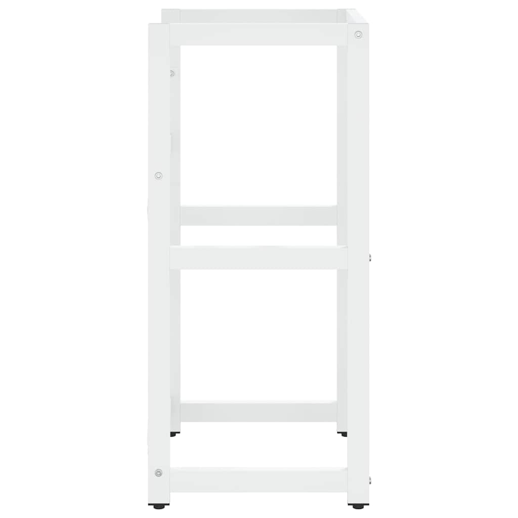 338496 vidaXL Bathroom Washbasin Frame White 40x38x83 cm Iron