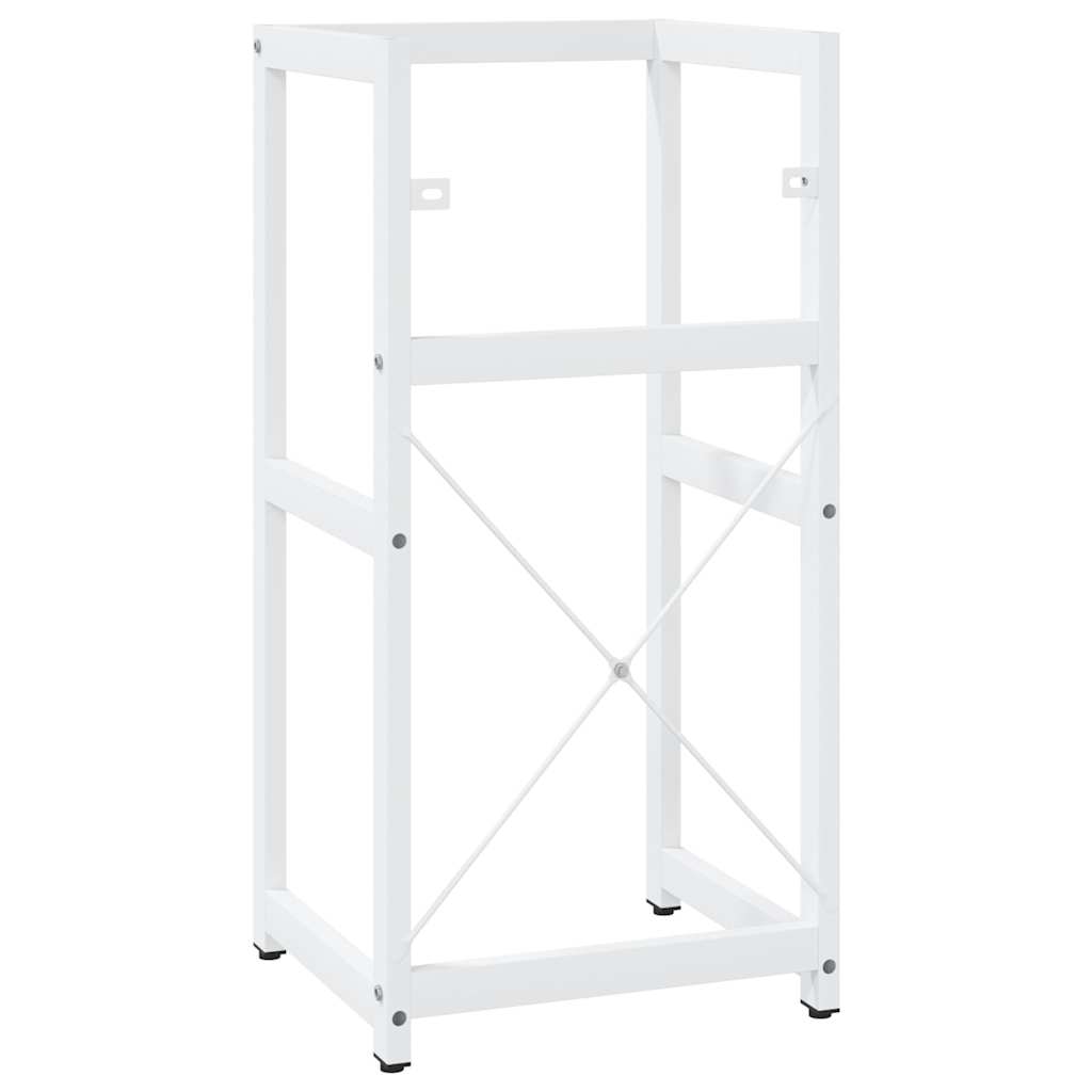 338496 vidaXL Bathroom Washbasin Frame White 40x38x83 cm Iron