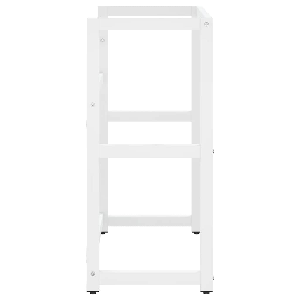 Bathroom Washbasin Frame White 59x38x83 cm Iron