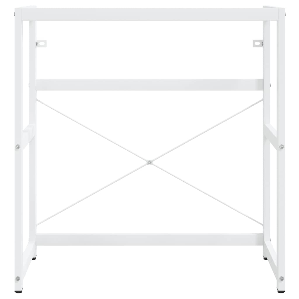 338498 vidaXL Bathroom Washbasin Frame White 79x38x83 cm Iron