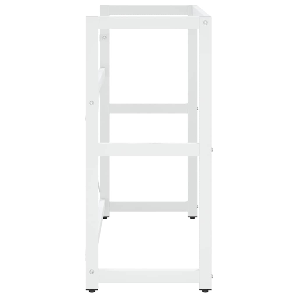 338498 vidaXL Bathroom Washbasin Frame White 79x38x83 cm Iron