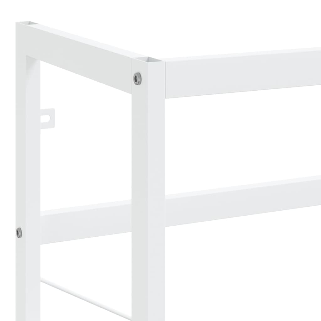 338498 vidaXL Bathroom Washbasin Frame White 79x38x83 cm Iron