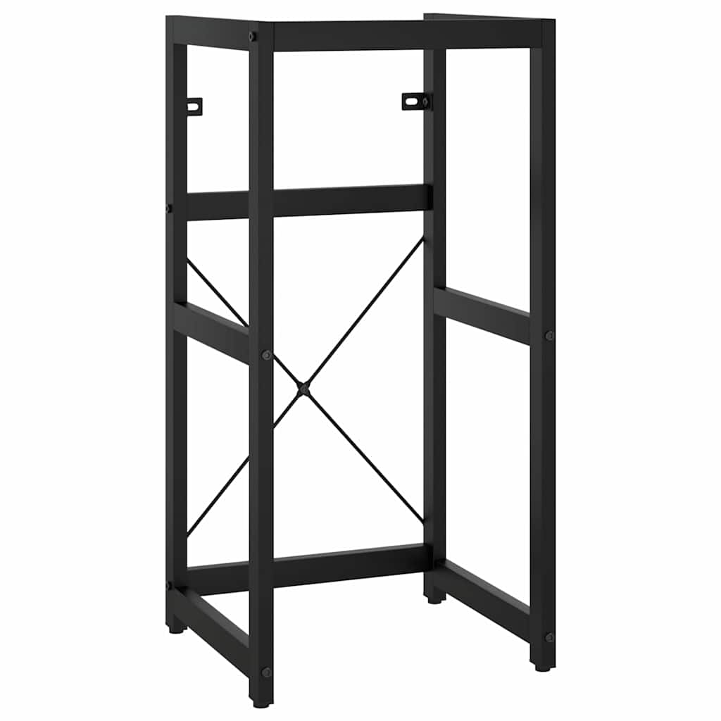 338499 vidaXL Bathroom Washbasin Frame Black 40x38x83 cm Iron