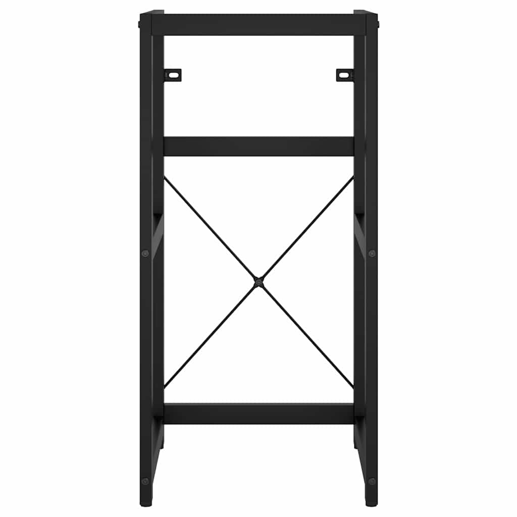 338499 vidaXL Bathroom Washbasin Frame Black 40x38x83 cm Iron