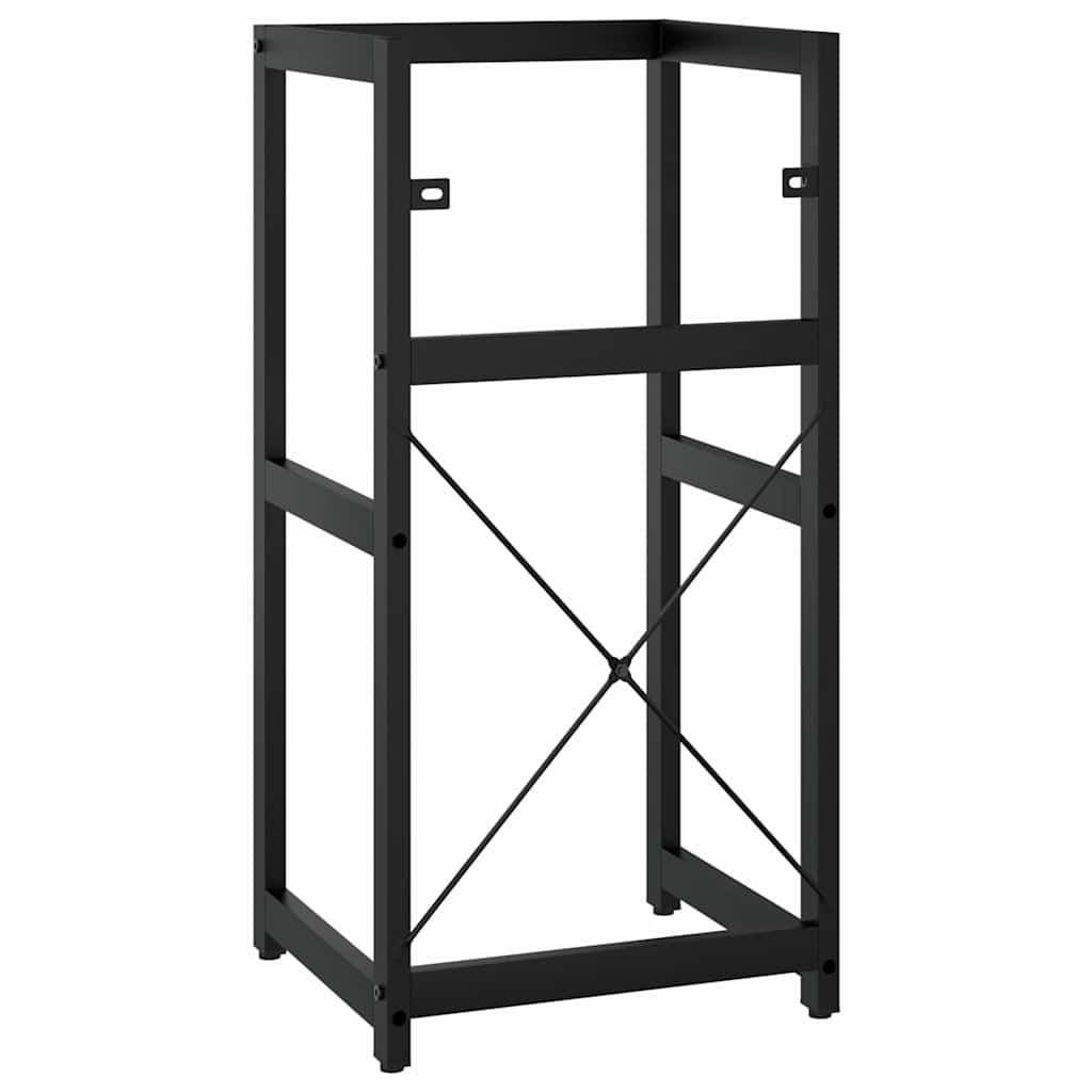 338499 vidaXL Bathroom Washbasin Frame Black 40x38x83 cm Iron