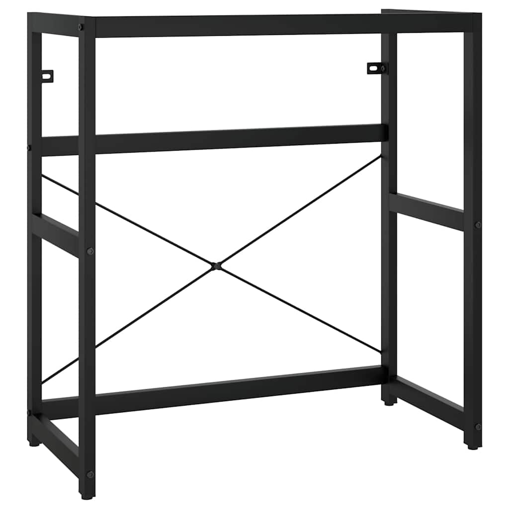 338501 vidaXL Bathroom Washbasin Frame Black 79x38x83 cm Iron