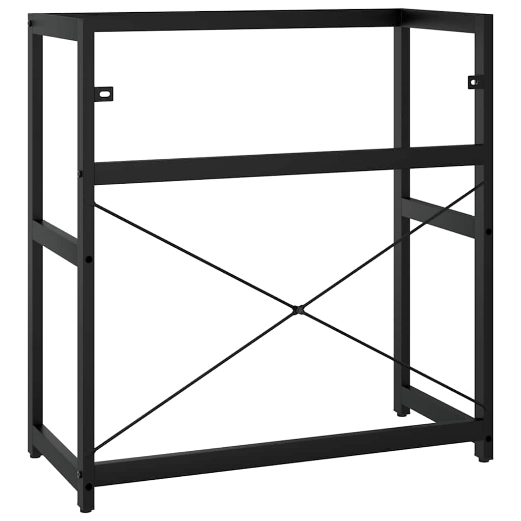 338501 vidaXL Bathroom Washbasin Frame Black 79x38x83 cm Iron