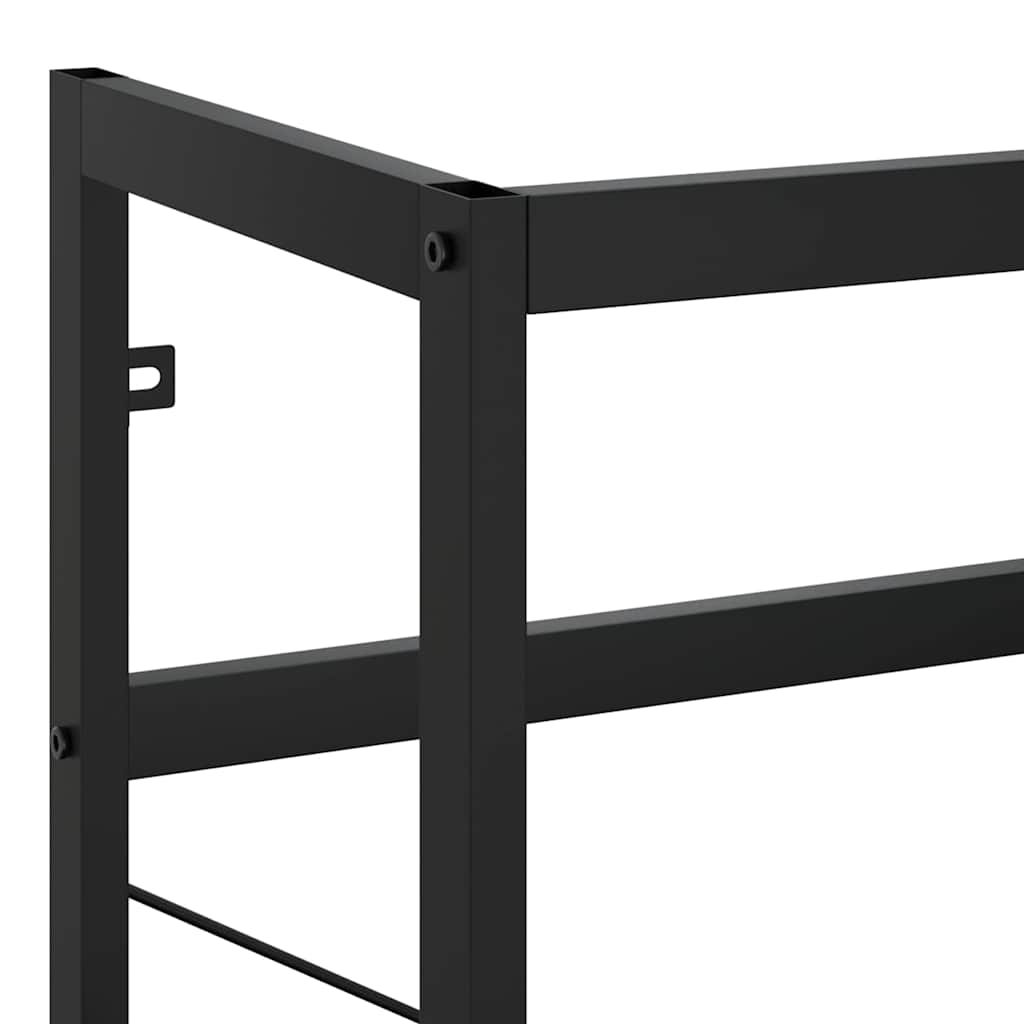 338501 vidaXL Bathroom Washbasin Frame Black 79x38x83 cm Iron