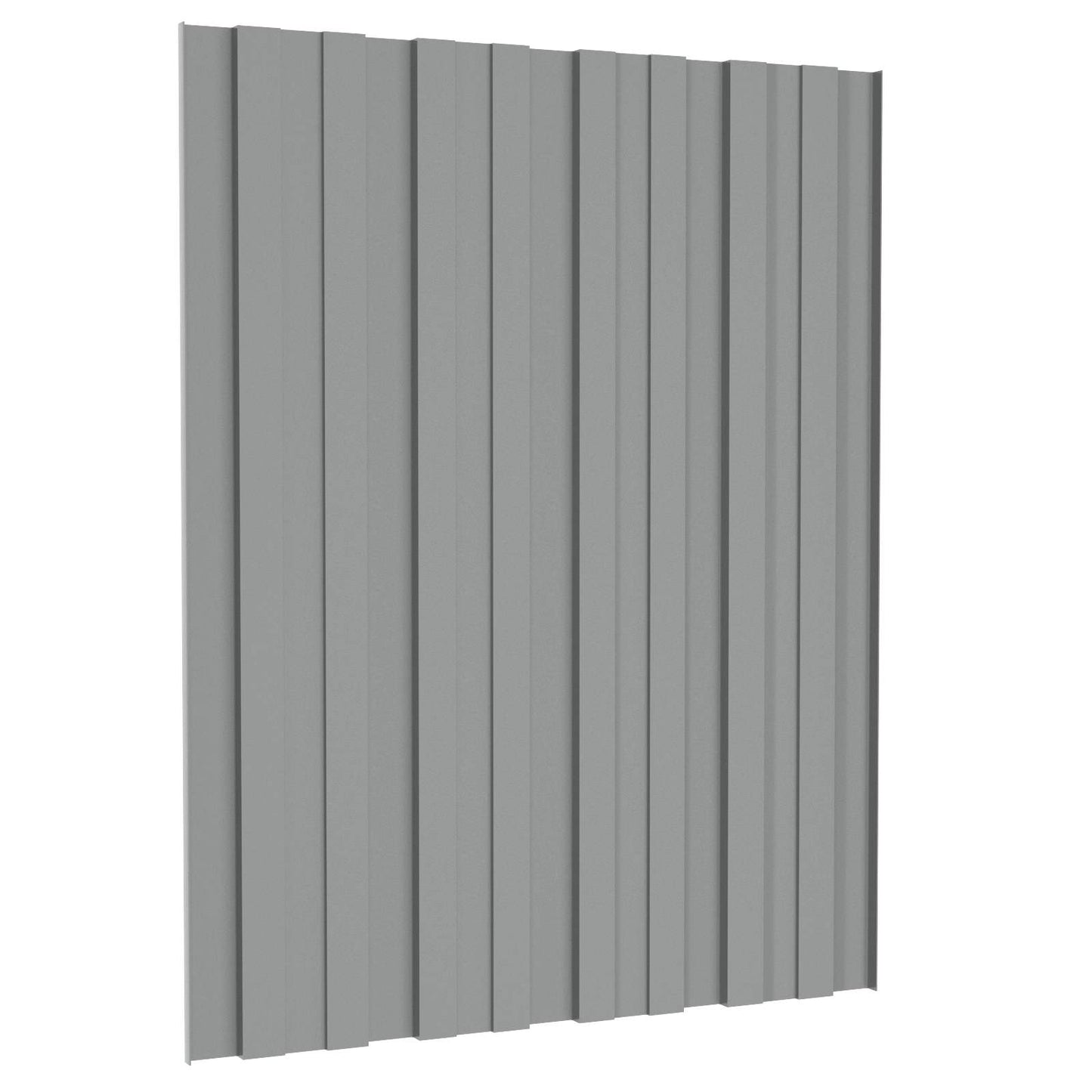 Roof Panel 12 pcs Grey 60 x 45 cm Galvanised steel