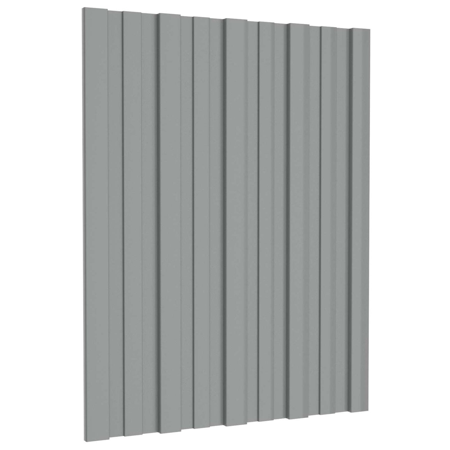Roof Panel 36 pcs Grey 60 x 45 cm Galvanised steel