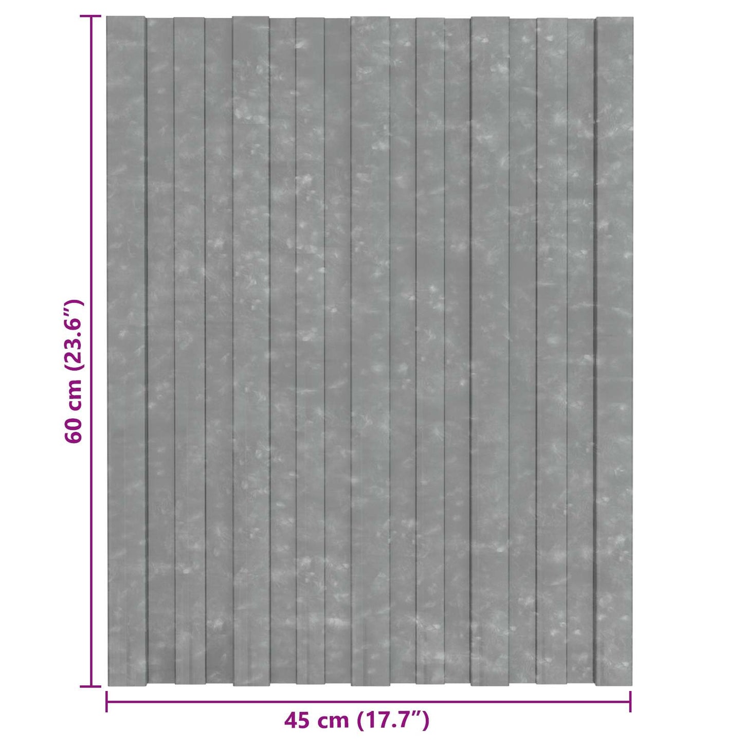 Roof Panel 36 pcs Silver 60 x 45 cm Galvanised steel