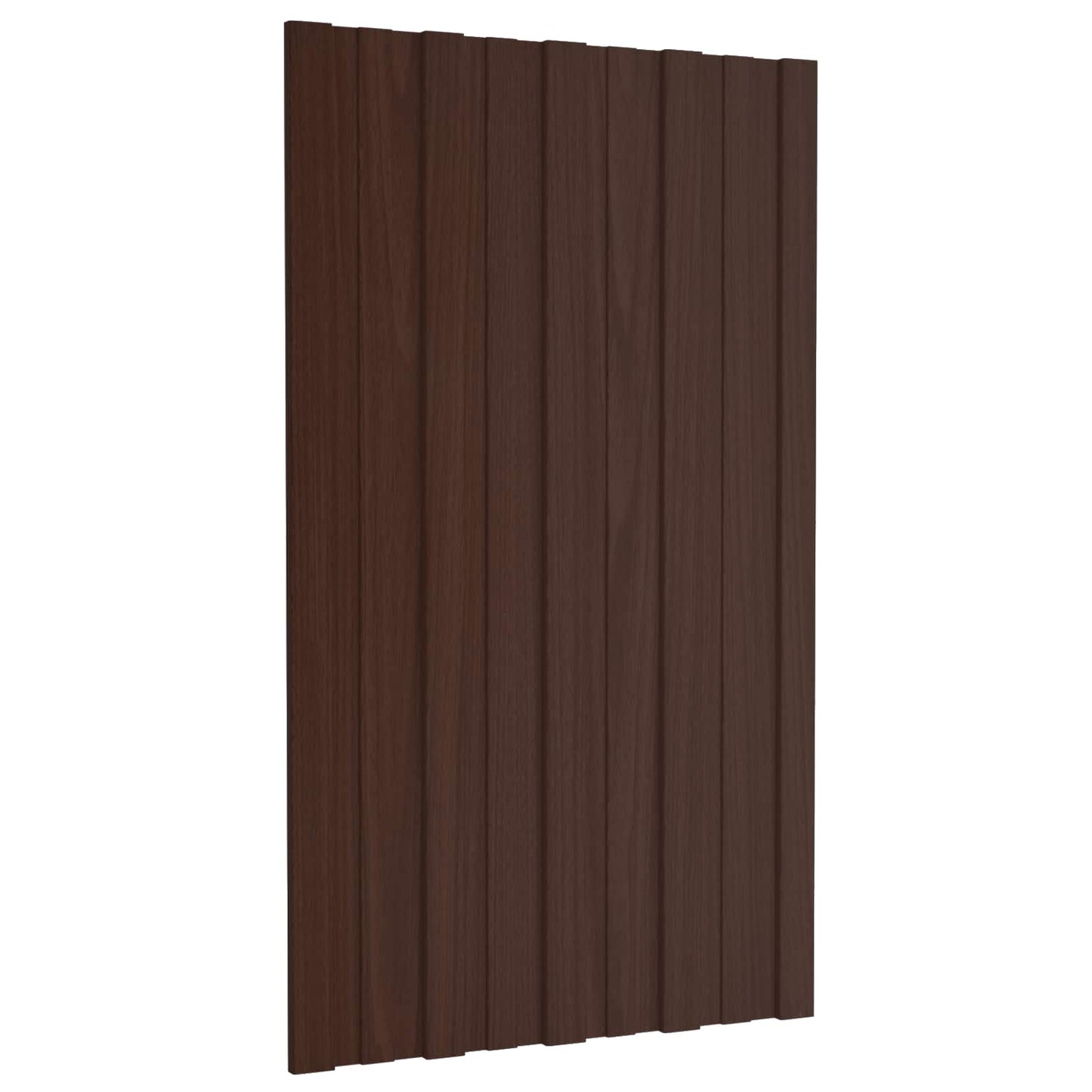 Roof Panel 12 pcs Brown 80 x 45 cm Galvanised steel