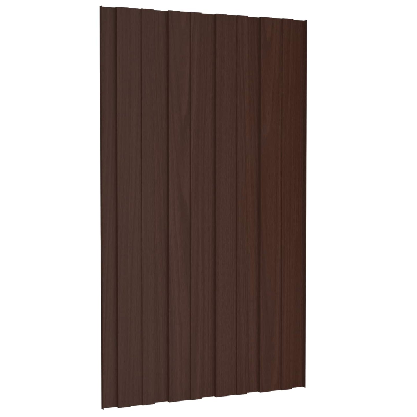 Roof Panel 12 pcs Brown 80 x 45 cm Galvanised steel