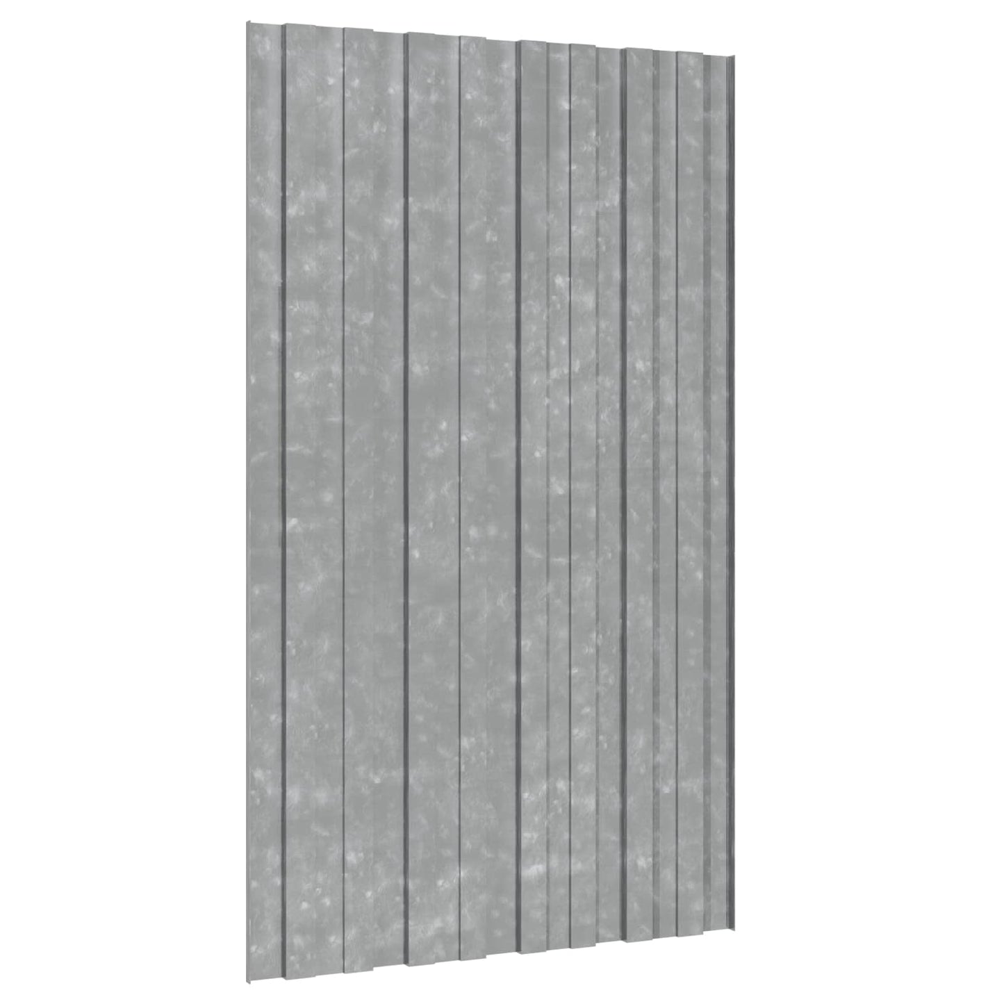 Roof Panel 12 pcs Silver 80 x 45 cm Galvanised steel