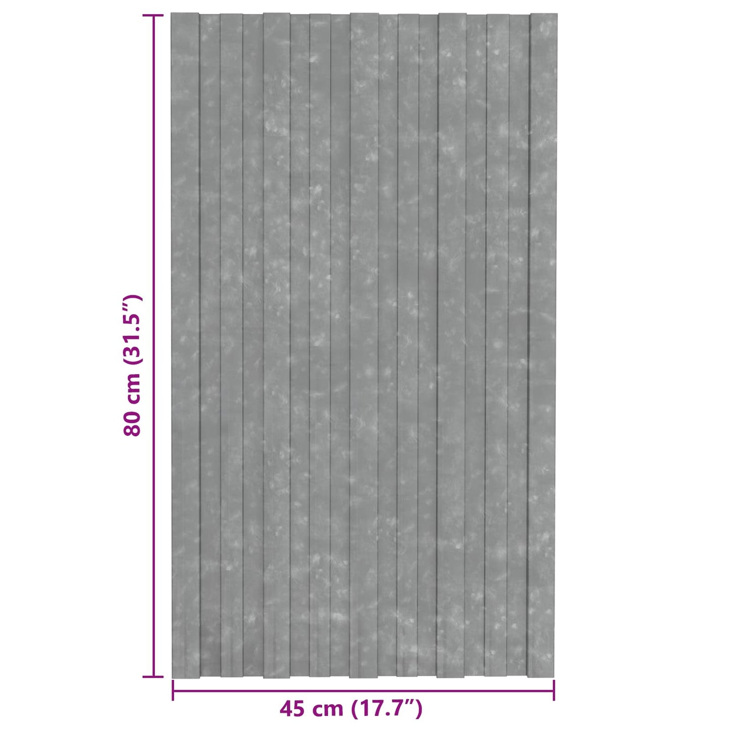 Roof Panel 12 pcs Silver 80 x 45 cm Galvanised steel