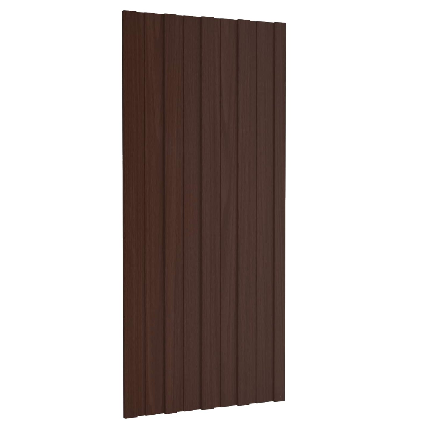 Roof Panel 12 pcs Brown 100 x 45 cm Galvanised steel
