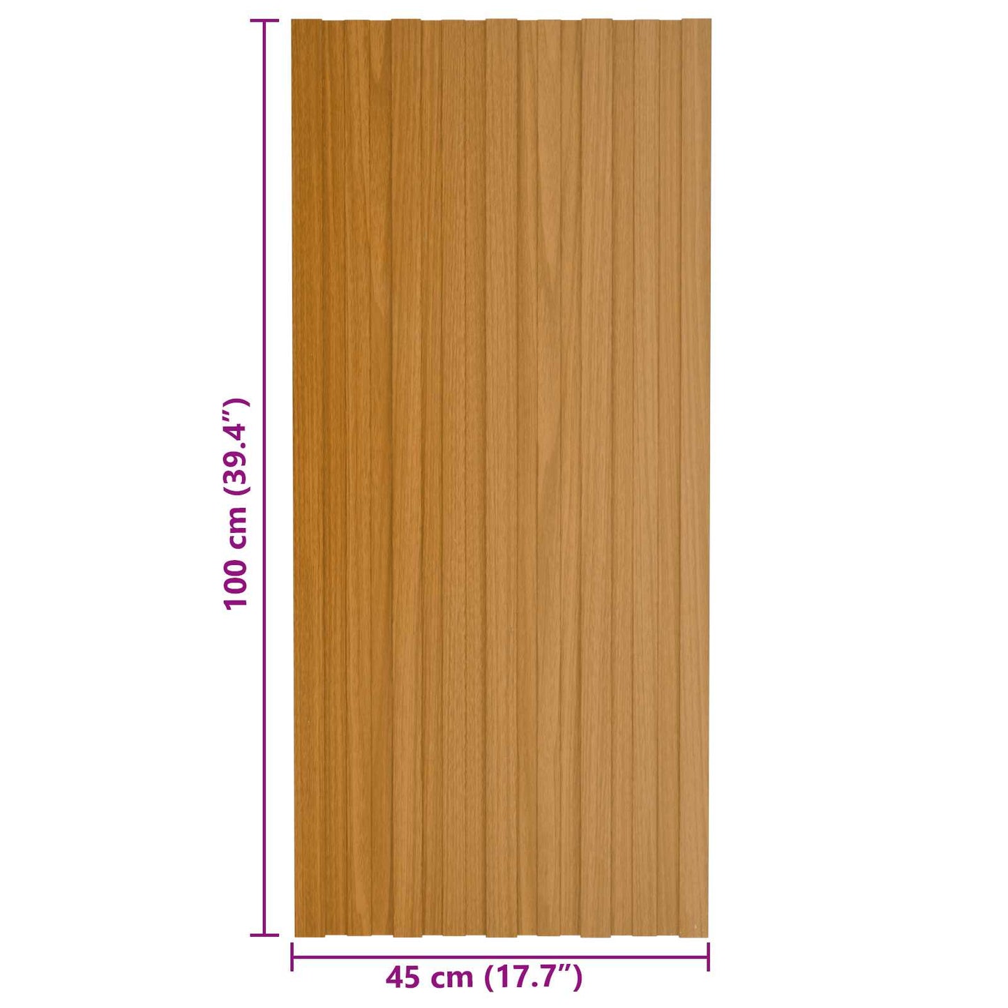 Roof Panel 36 pcs Natural 100 x 45 cm Galvanised steel