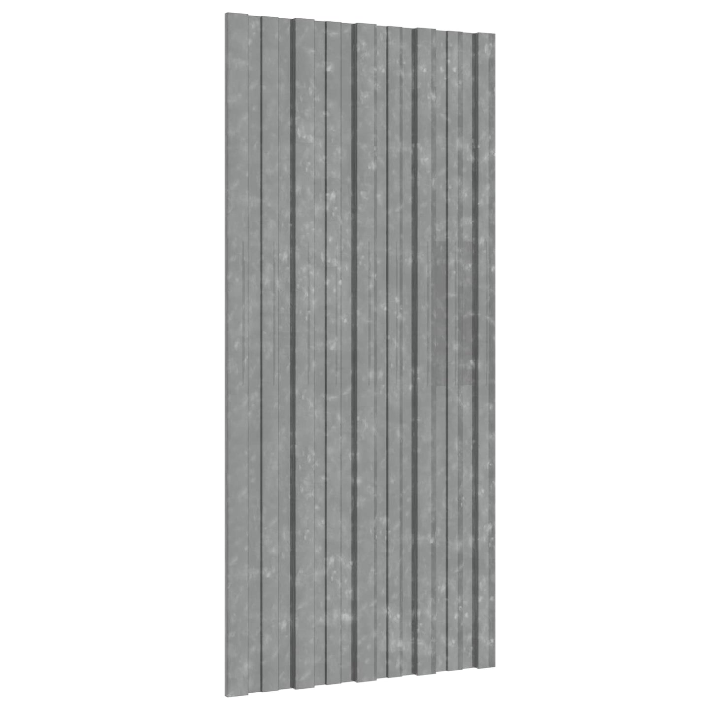 Roof Panel 12 pcs Silver 100 x 45 cm Galvanised steel