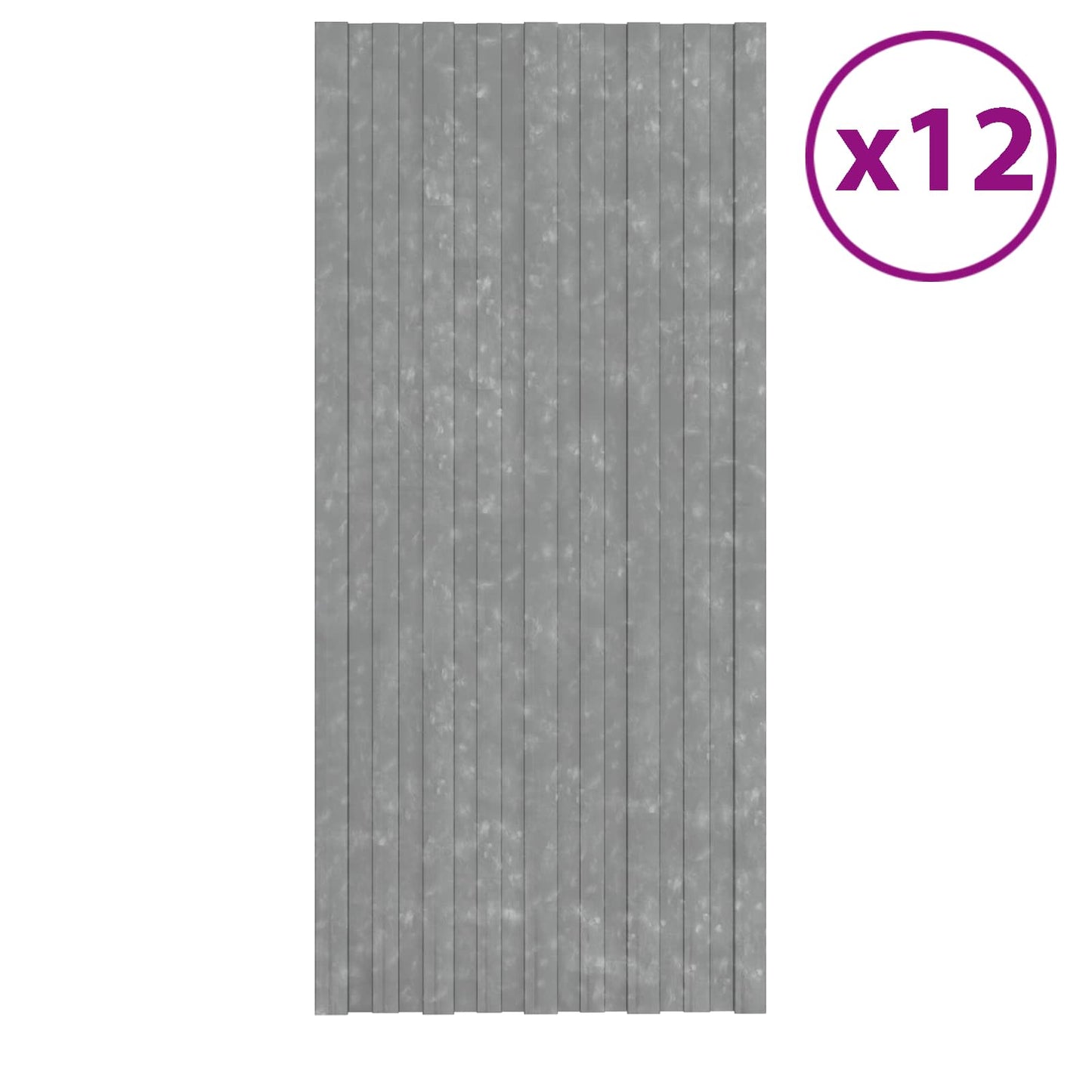 Roof Panel 12 pcs Silver 100 x 45 cm Galvanised steel