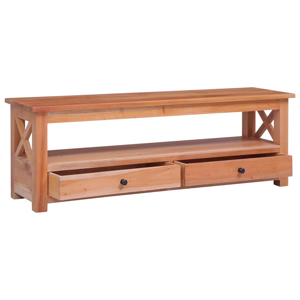TV Cabinet 115x30x40 cm Solid Mahogany Wood